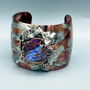 Multicolored Glass Cuff